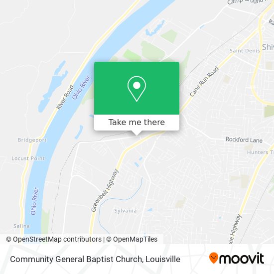 Mapa de Community General Baptist Church