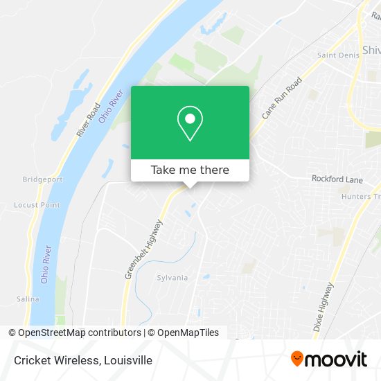 Mapa de Cricket Wireless