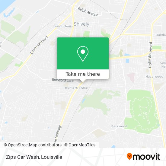Mapa de Zips Car Wash