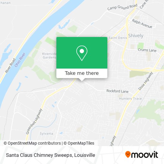 Santa Claus Chimney Sweeps map