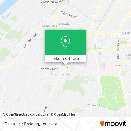 Paula Hair Braiding map