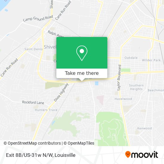 Mapa de Exit 8B/US-31w N/W