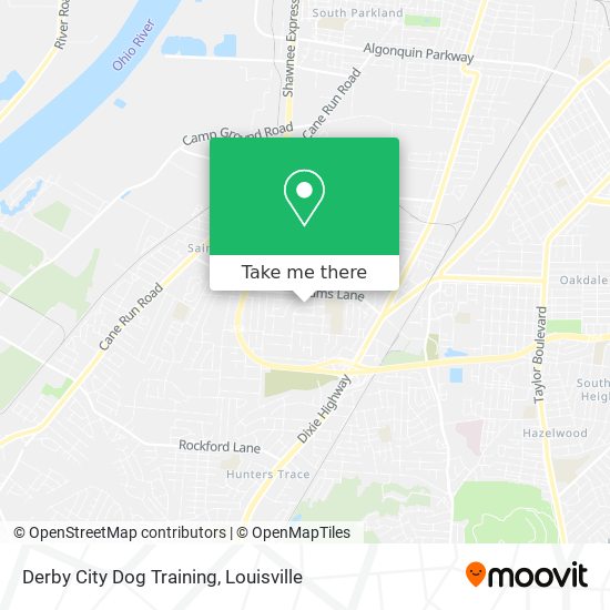 Mapa de Derby City Dog Training