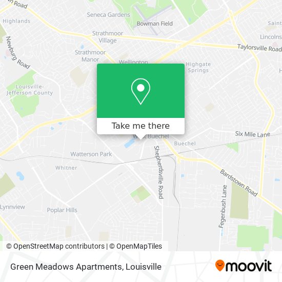 Mapa de Green Meadows Apartments