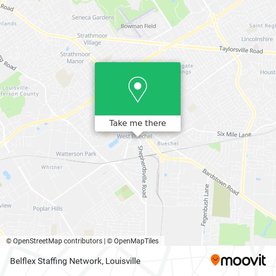 Mapa de Belflex Staffing Network