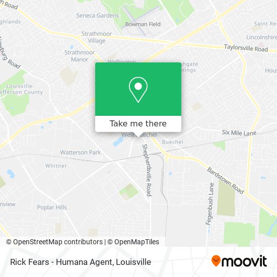 Rick Fears - Humana Agent map