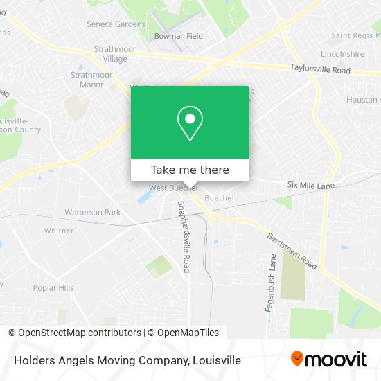 Holders Angels Moving Company map