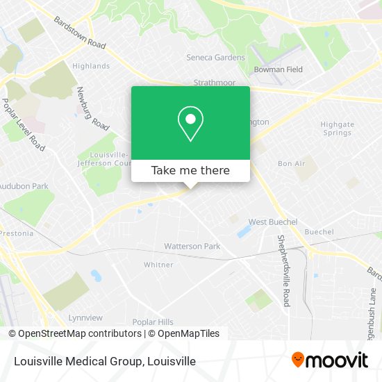 Louisville Medical Group map