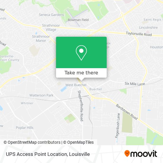 UPS Access Point Location map