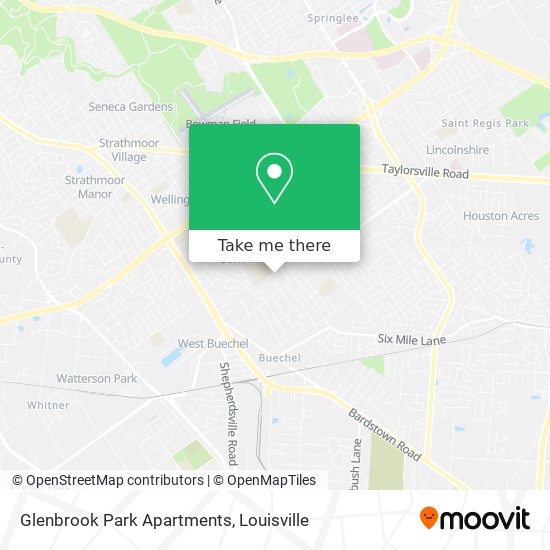 Mapa de Glenbrook Park Apartments