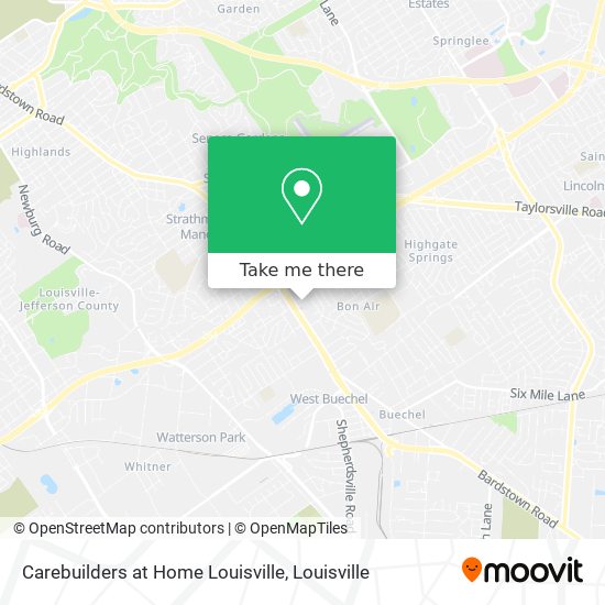 Mapa de Carebuilders at Home Louisville