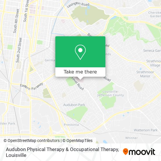 Mapa de Audubon Physical Therapy & Occupational Therapy
