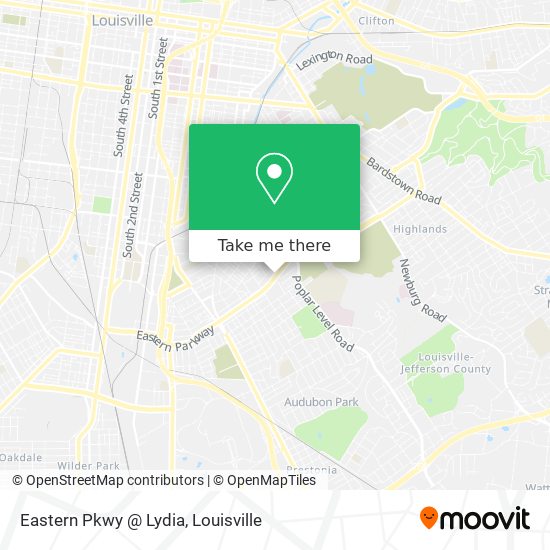 Eastern Pkwy @ Lydia map