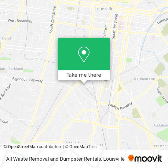 Mapa de All Waste Removal and Dumpster Rentals