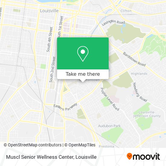 Mapa de Muscl Senior Wellness Center
