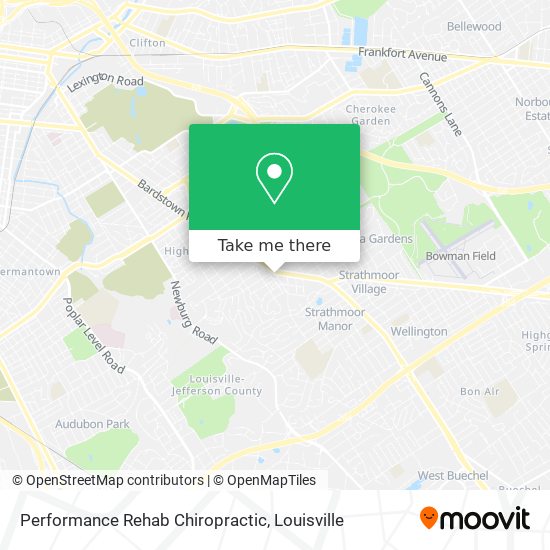 Performance Rehab Chiropractic map