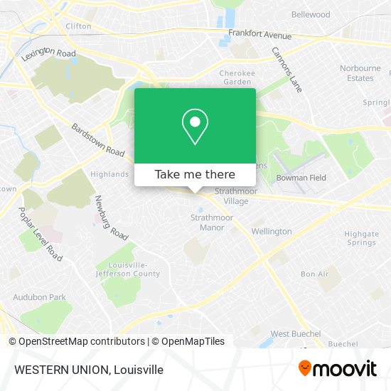 WESTERN UNION map