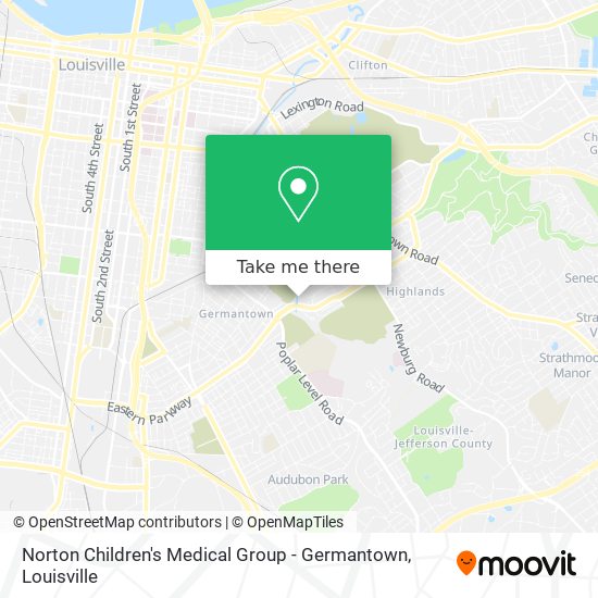 Mapa de Norton Children's Medical Group - Germantown