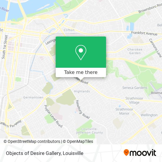 Objects of Desire Gallery map