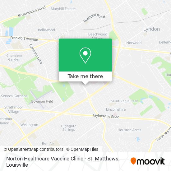 Norton Healthcare Vaccine Clinic - St. Matthews map