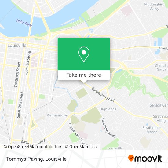 Tommys Paving map