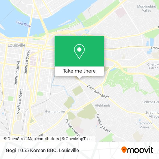 Gogi 1055 Korean BBQ map