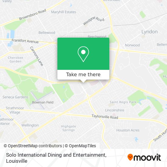 Mapa de Solo International Dining and Entertainment