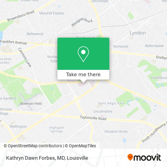 Kathryn Dawn Forbes, MD map