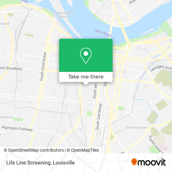 Life Line Screening map