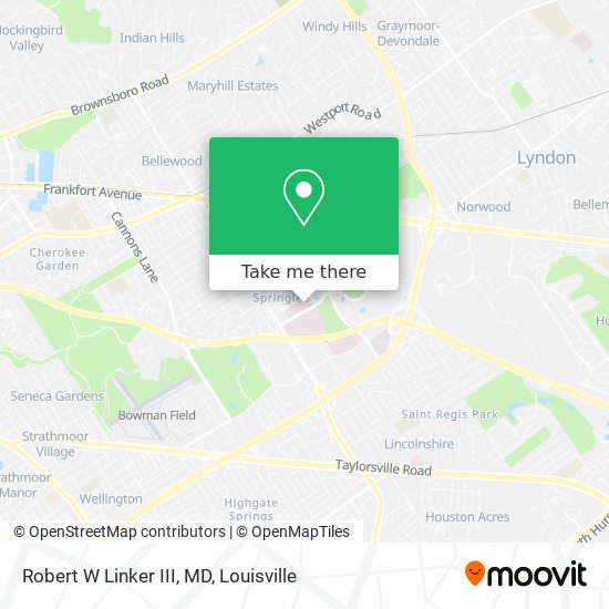 Robert W Linker III, MD map