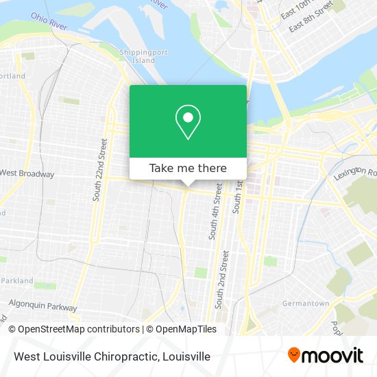 West Louisville Chiropractic map