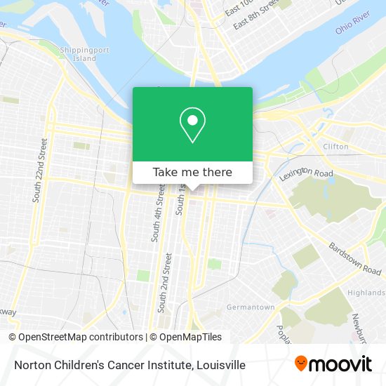 Mapa de Norton Children's Cancer Institute