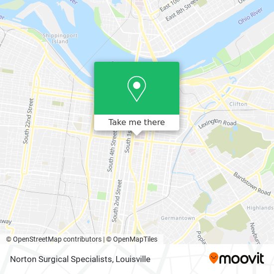 Norton Surgical Specialists map