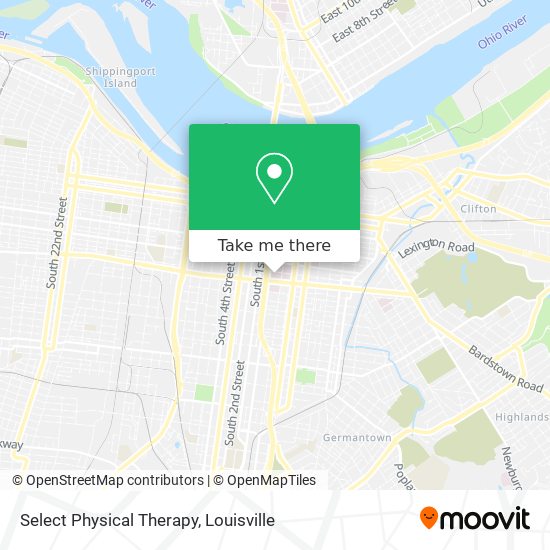 Select Physical Therapy map