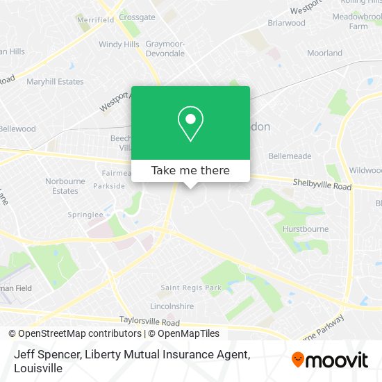 Jeff Spencer, Liberty Mutual Insurance Agent map