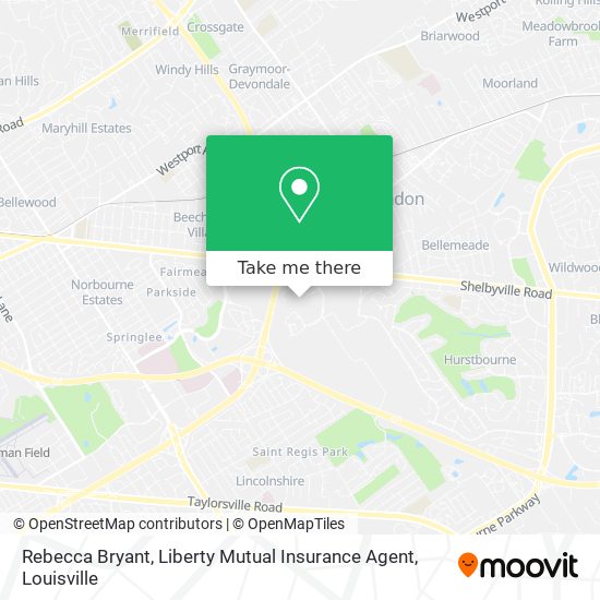 Rebecca Bryant, Liberty Mutual Insurance Agent map