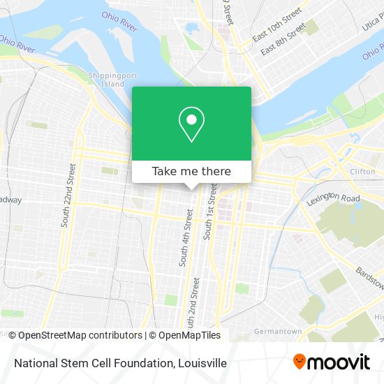 National Stem Cell Foundation map