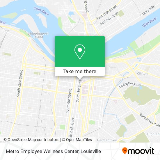 Metro Employee Wellness Center map