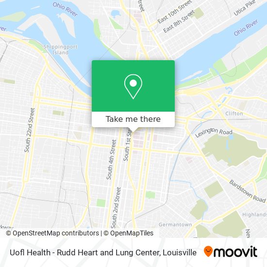 Uofl Health - Rudd Heart and Lung Center map