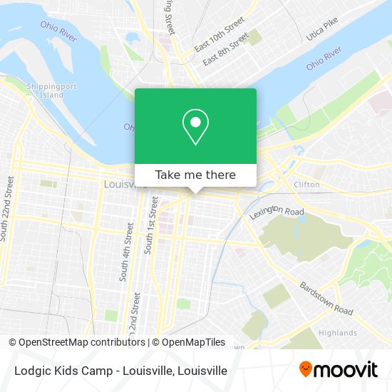 Mapa de Lodgic Kids Camp - Louisville