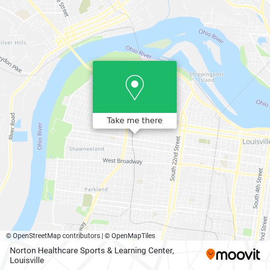 Norton Healthcare Sports & Learning Center map
