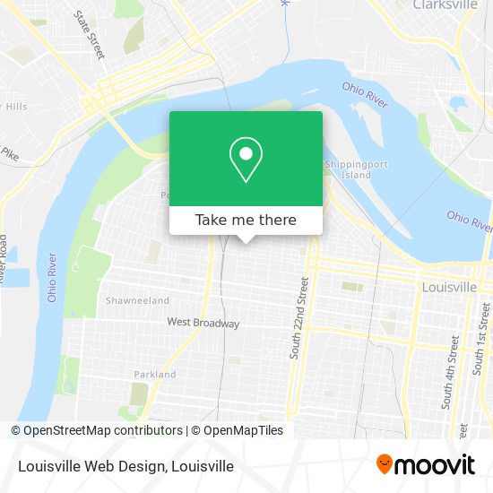 Mapa de Louisville Web Design