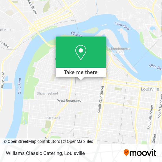 Williams Classic Catering map