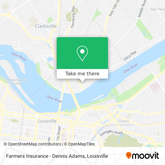 Farmers Insurance - Dennis Adams map