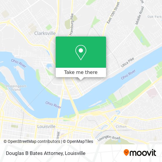 Douglas B Bates Attorney map