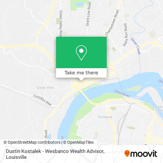 Dustin Kostalek - Wesbanco Wealth Advisor map