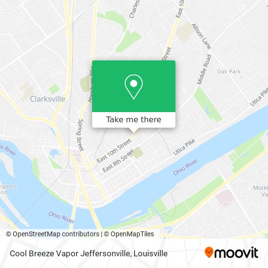 Mapa de Cool Breeze Vapor Jeffersonville