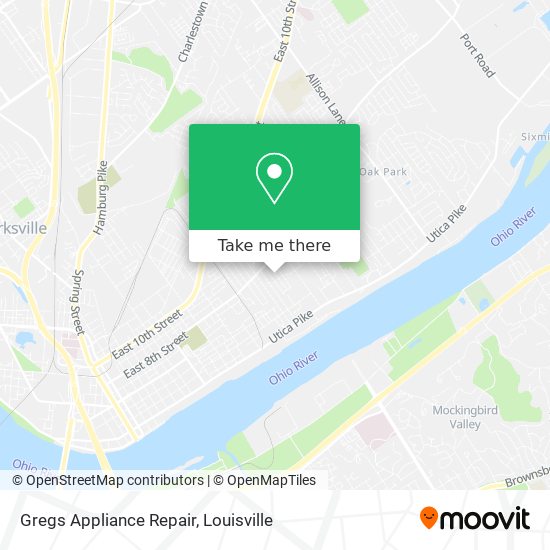 Mapa de Gregs Appliance Repair