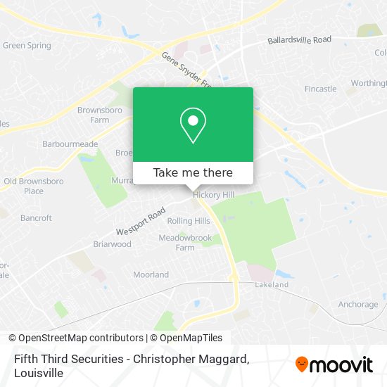 Mapa de Fifth Third Securities - Christopher Maggard