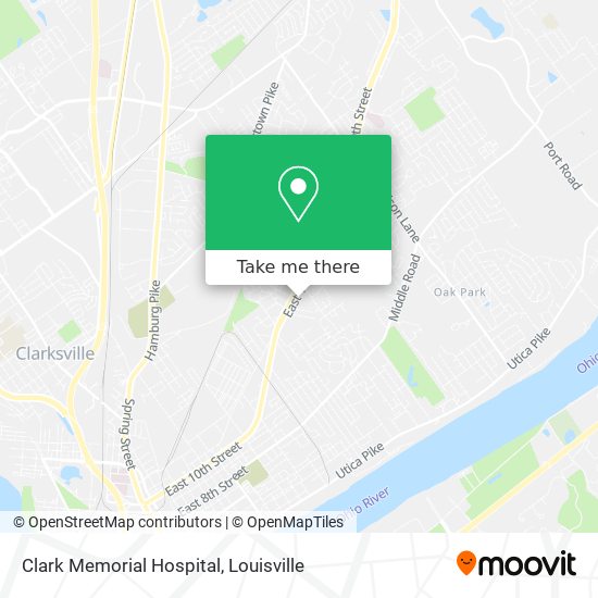 Clark Memorial Hospital map